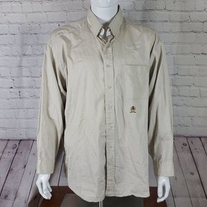 Tommy Hilfiger Size 17 1/2 Long Sleeve Button-down Shirt 100% Cotton